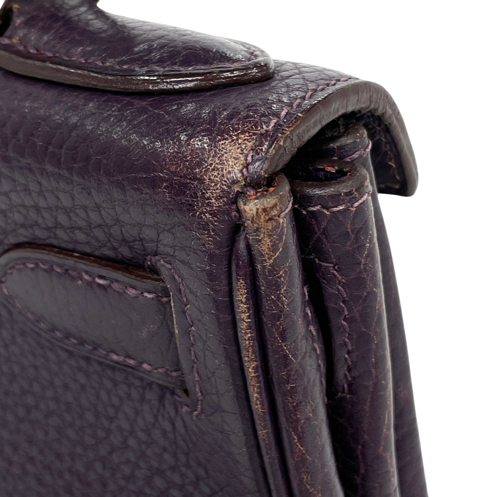 エルメス ケリー 28 内縫い 2WAY ショルダーバッグ ハンドバッグ トリヨンクレマンス カシス □K レディース 【中古】brbag
