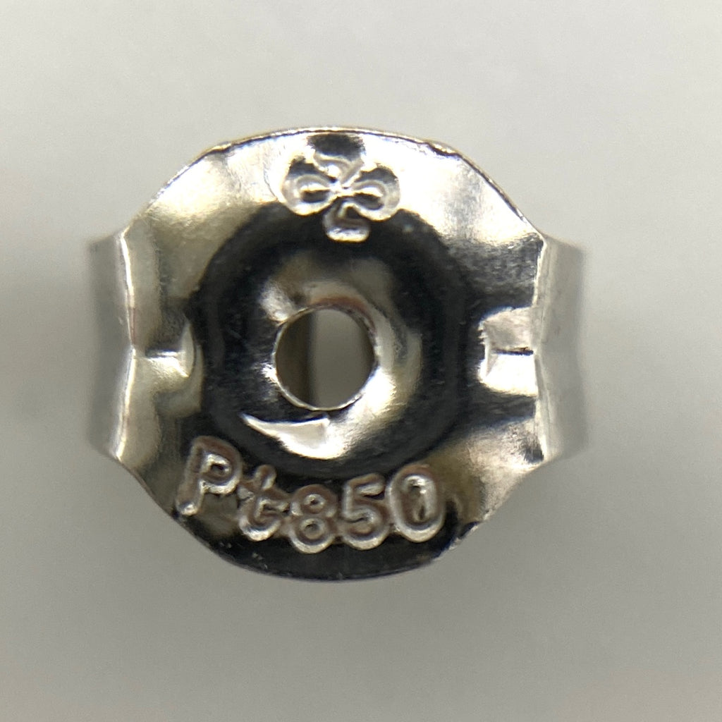 サファイア デザインピアス プラチナ メレダイヤ ピアス Pt850 サファイア ダイヤモンド レディース 【中古】nbjwl