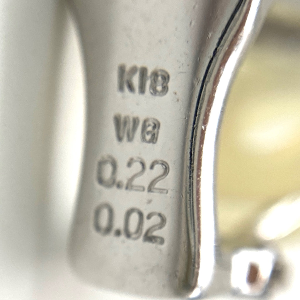 メレダイヤ デザインイヤリング WG ホワイトゴールド イヤリング K18 WG ダイヤモンド レディース 【中古】nbjwl