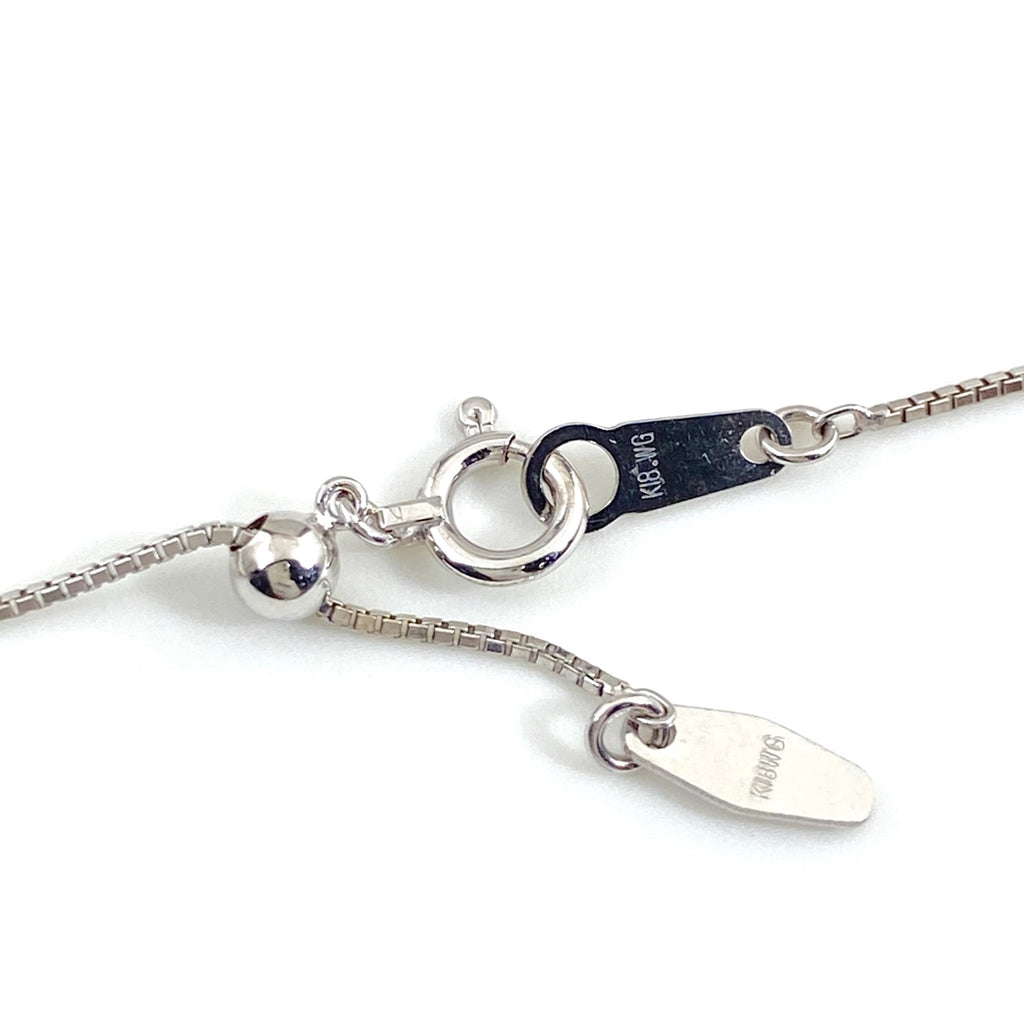 メレダイヤ デザインネックレス WG ホワイトゴールド ペンダント ネックレス K18 WG ダイヤモンド レディース 【中古】  nbjwl
 ラッピング可