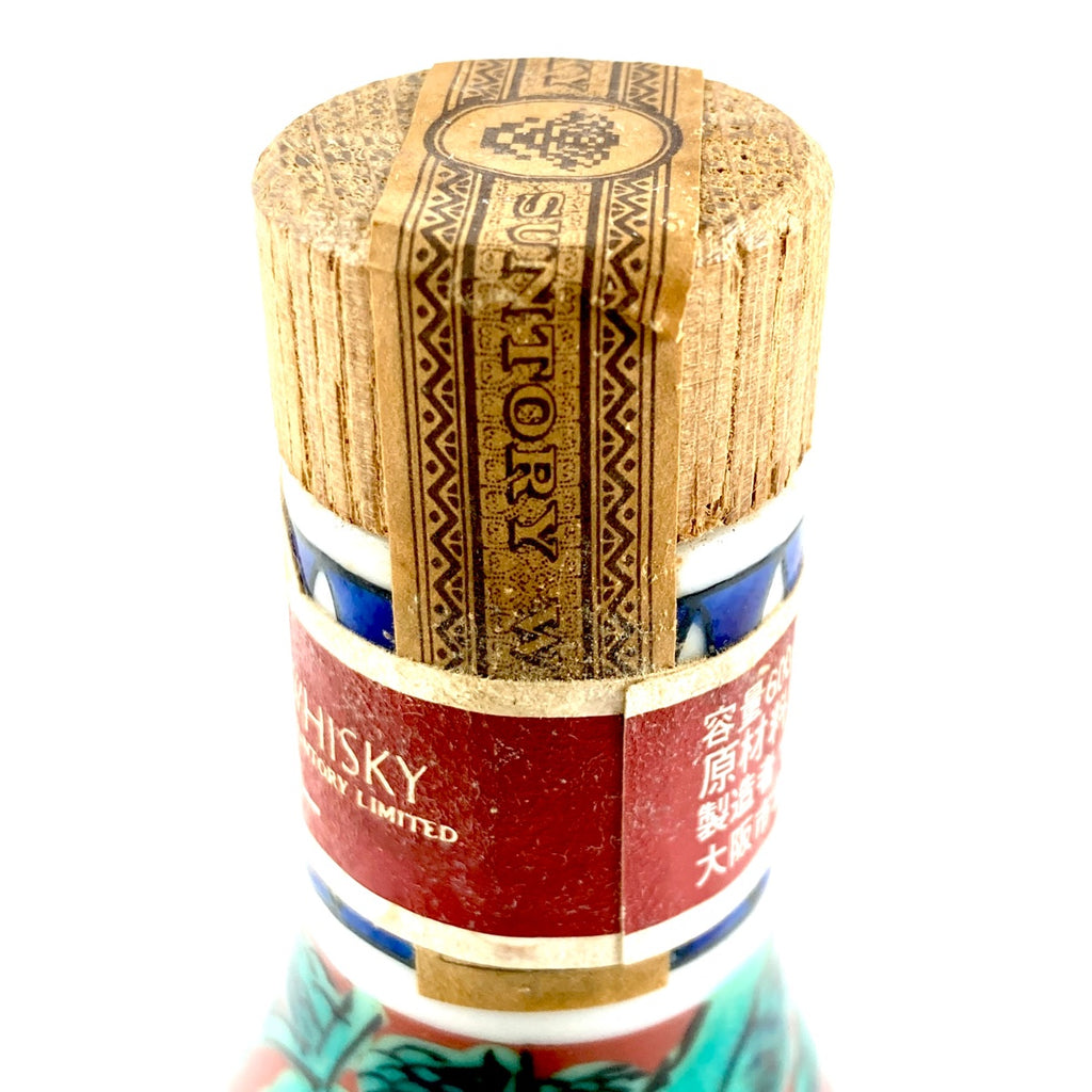 【東京都内限定お届け】 サントリー SUNTORY 九谷焼 竹凰窯 瓢型木米風申文 陶器 600ml 国産ウイスキー 【古酒】liqbb