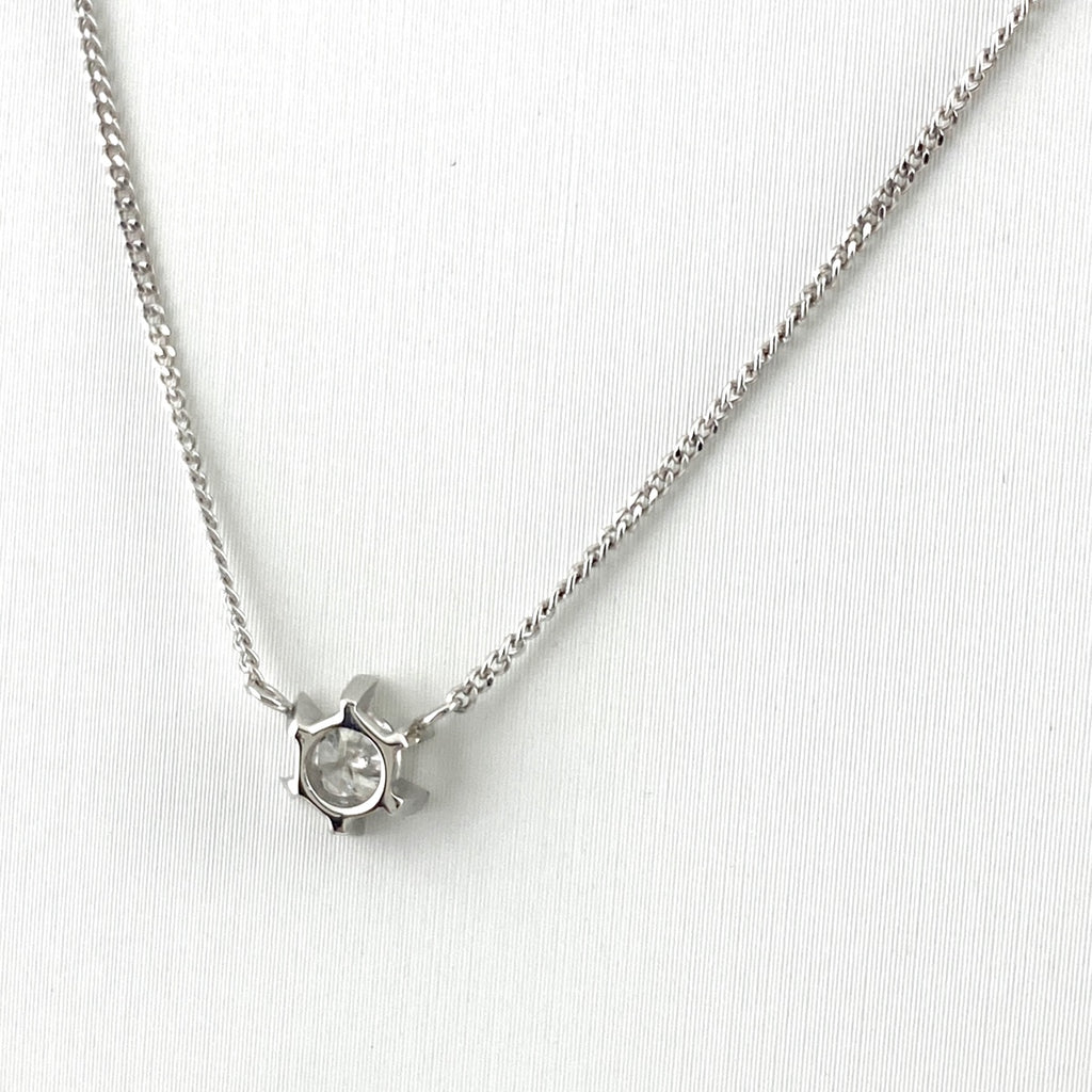 メレダイヤ デザインネックレス プラチナ ペンダント ネックレス Pt850 ダイヤモンド レディース 【中古】nbjwl