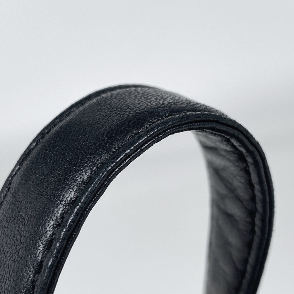 ロエベ アナグラム ハンドバッグ 手提げ 巾着型 ハンドバッグ レザー ブラック レディース 【中古】brbag