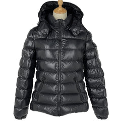 モンクレール ダウンジャケット フード付き BADY 68950 アウター ダウンジャケット ブラック レディース 【中古】brapp