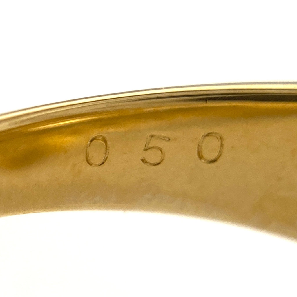 メレダイヤ デザインリング YG イエローゴールド 指輪 リング 10.5号 K18 ダイヤモンド レディース 【中古】nbjwl