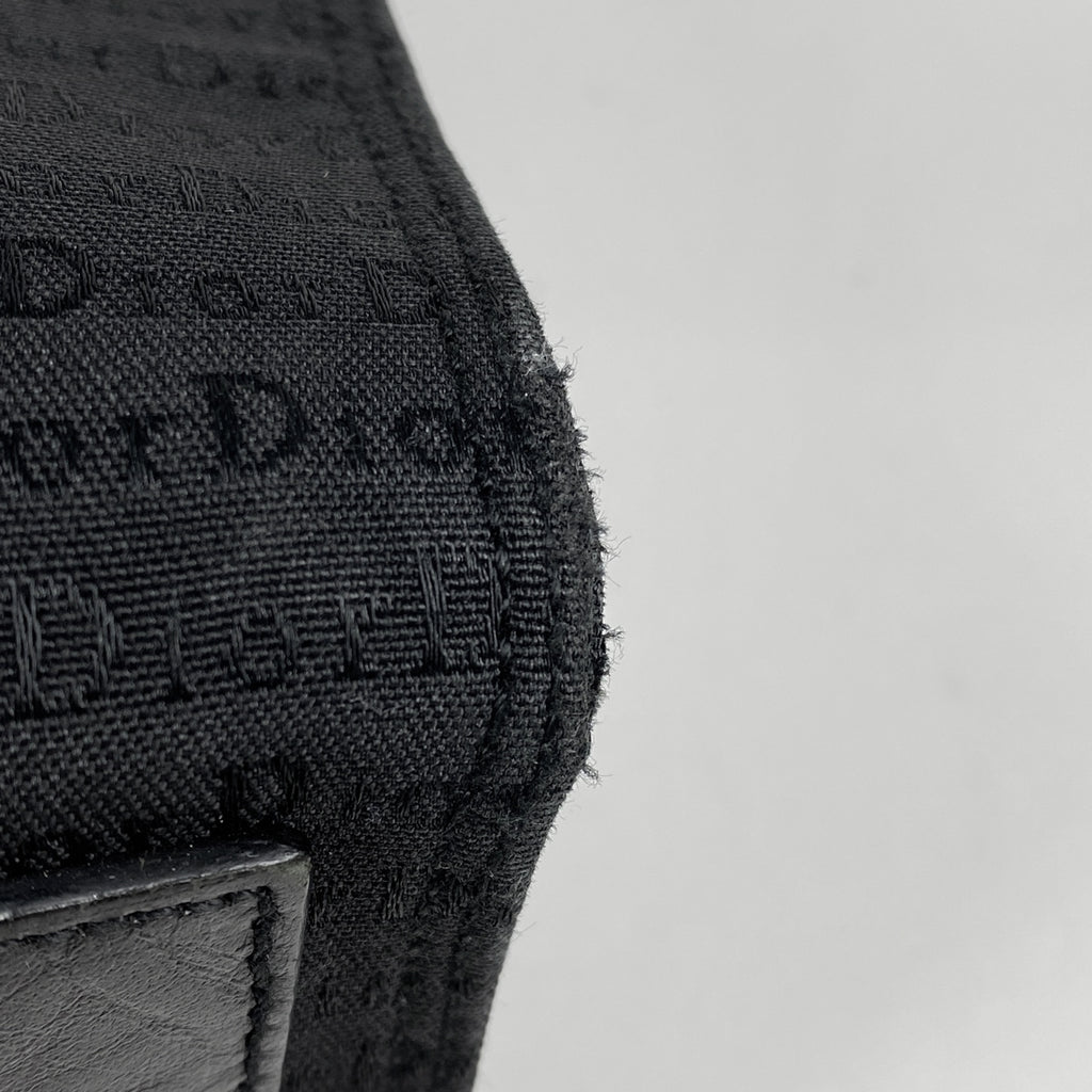 クリスチャンディオール ロゴ トートバッグ 総柄 ハンドバッグ トートバッグ キャンバス ブラック レディース 【中古】brbag