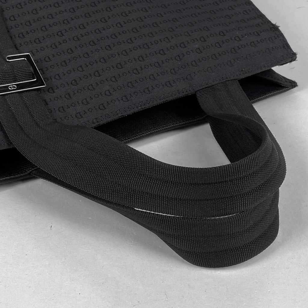 クリスチャンディオール ロゴ トートバッグ 総柄 ハンドバッグ トートバッグ キャンバス ブラック レディース 【中古】brbag