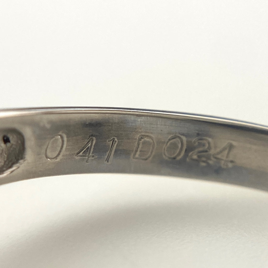 ピンクサファイア デザインリング プラチナ 指輪 メレダイヤ リング 12号 Pt850 ピンクサファイア ダイヤモンド レディース 【中古】nbjwl