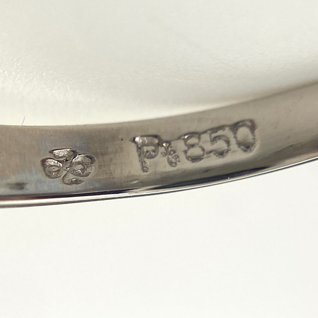 ピンクサファイア デザインリング プラチナ 指輪 メレダイヤ リング 12号 Pt850 ピンクサファイア ダイヤモンド レディース 【中古】nbjwl