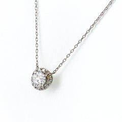 ダイヤモンド デザインネックレス プラチナ メレダイヤ ペンダント ネックレス Pt900 Pt850 ダイヤモンド レディース 【中古】nbjwl