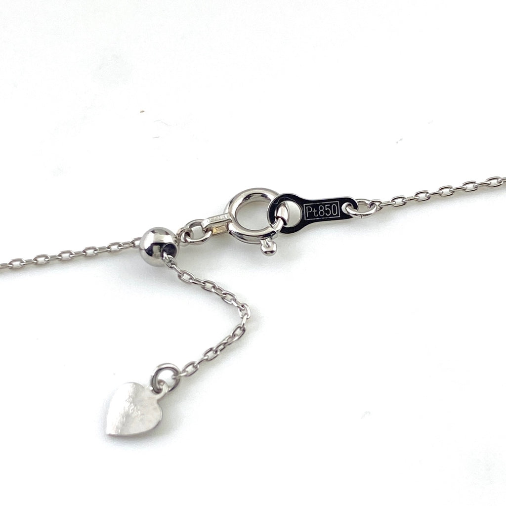 ダイヤモンド デザインネックレス プラチナ メレダイヤ ペンダント ネックレス Pt900 Pt850 ダイヤモンド レディース 【中古】nbjwl