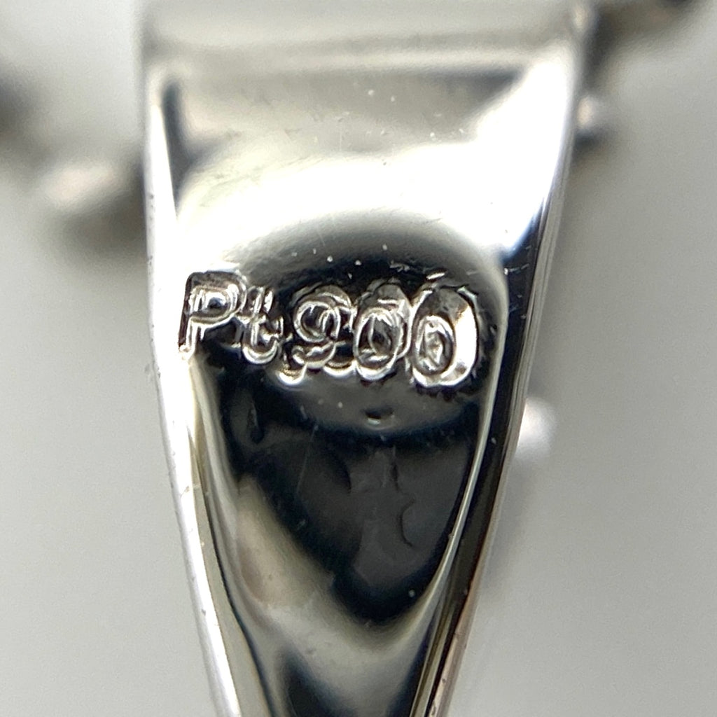 サファイア デザインネックレス プラチナ ペンダント メレダイヤ ダイヤモンド ネックレス Pt900 Pt850 サファイア レディース 【中古】nbjwl