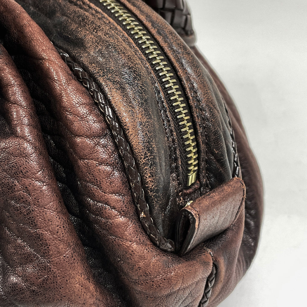 フェンディ ズッカ柄 ミニスパイバッグ 手提げ ハンドバッグ キャンバス ブラウン 8BL078 レディース 【中古】brbag