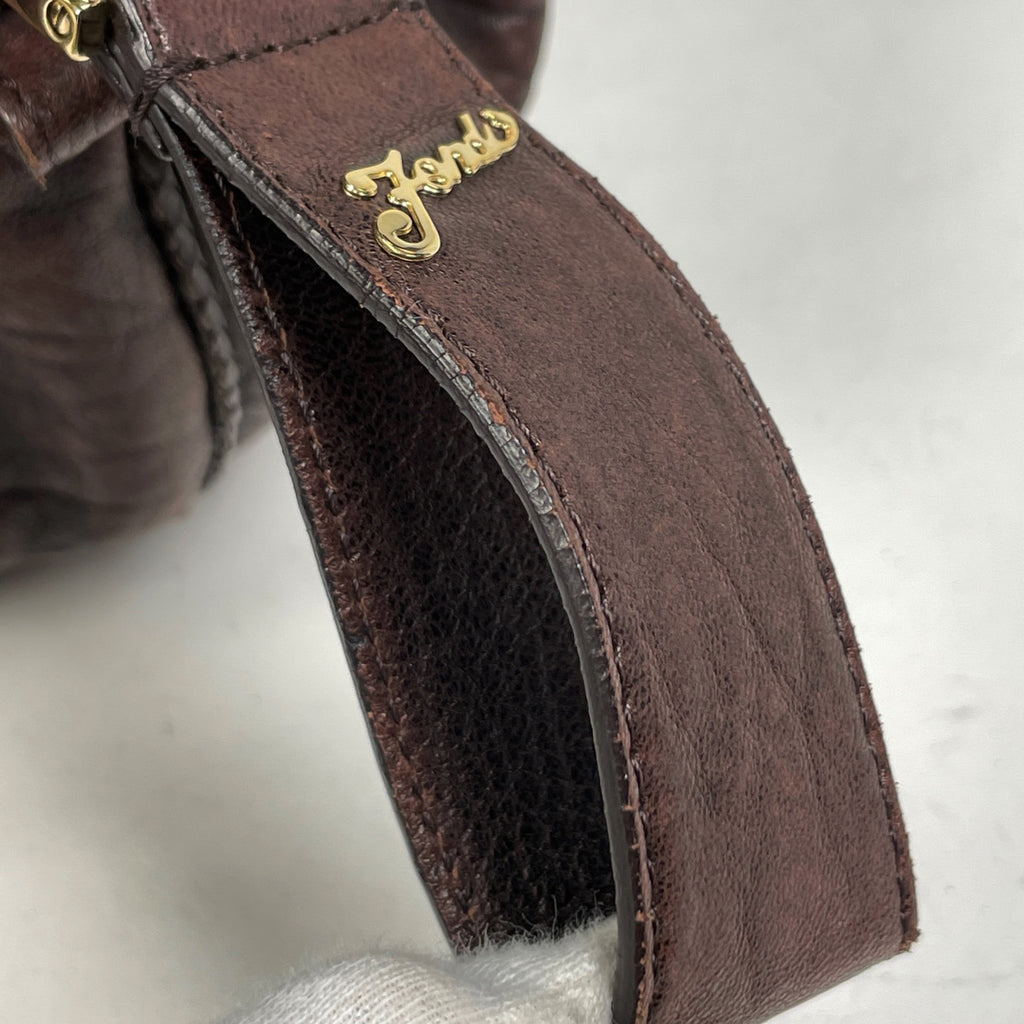 フェンディ ズッカ柄 ミニスパイバッグ 手提げ ハンドバッグ キャンバス ブラウン 8BL078 レディース 【中古】brbag