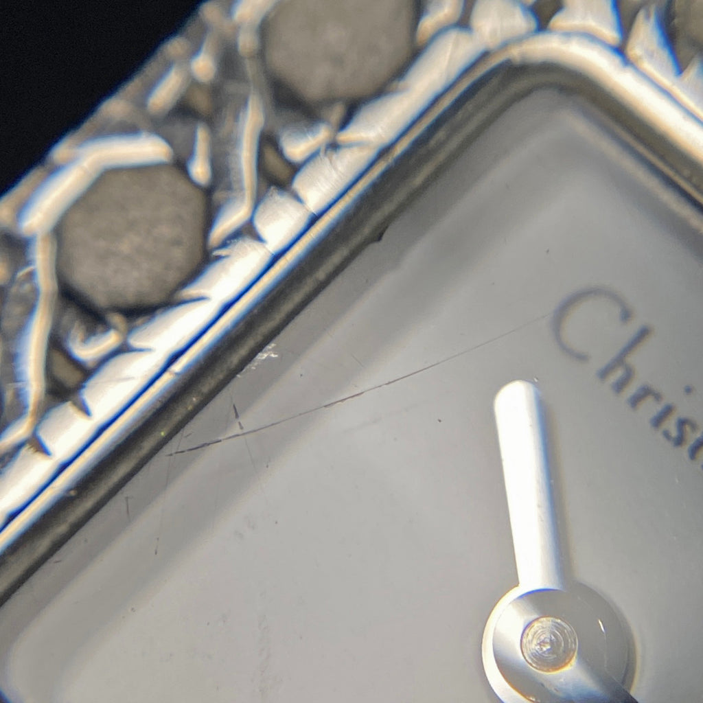 クリスチャンディオール ラパリジェンヌ D60-100 腕時計 SS クォーツ ホワイト レディース 【中古】wtcbb