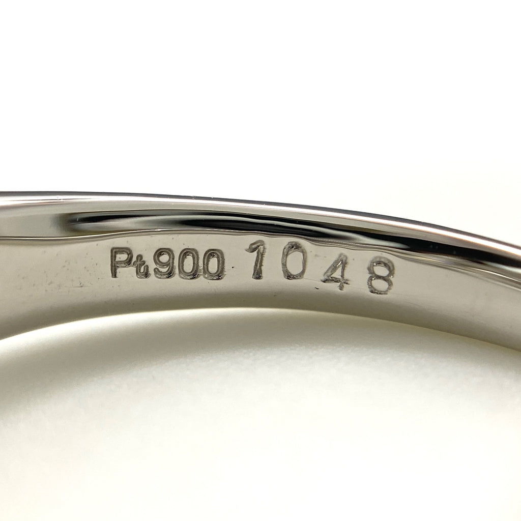 メレダイヤ デザインリング プラチナ 指輪 リング 16号 Pt900 ダイヤモンド レディース 【中古】nbjwl