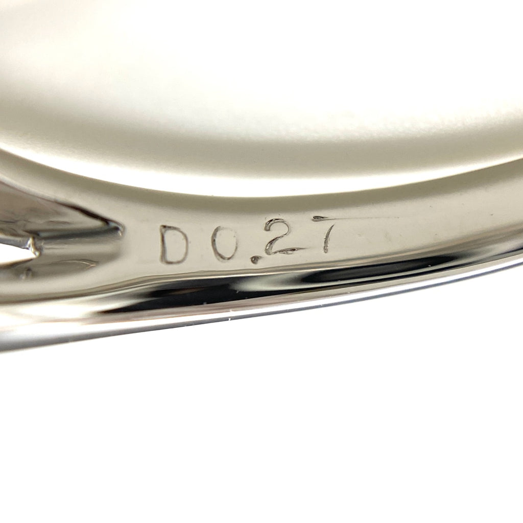 メレダイヤ デザインリング プラチナ 指輪 リング 16号 Pt900 ダイヤモンド レディース 【中古】nbjwl