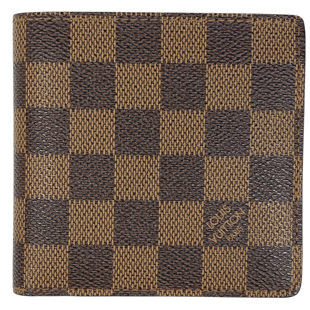 ルイ・ヴィトン ポルト ビエ カルト クレディ モネ 二つ折り財布 ダミエ ブラウン N61665 レディース 【中古】brbag