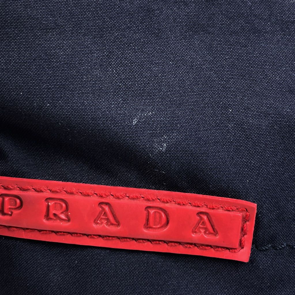 プラダスポーツ ロゴ ショルダーバッグ スポーツライン ショルダーバッグ ナイロン ネイビー 4VA311 レディース 【中古】brbag