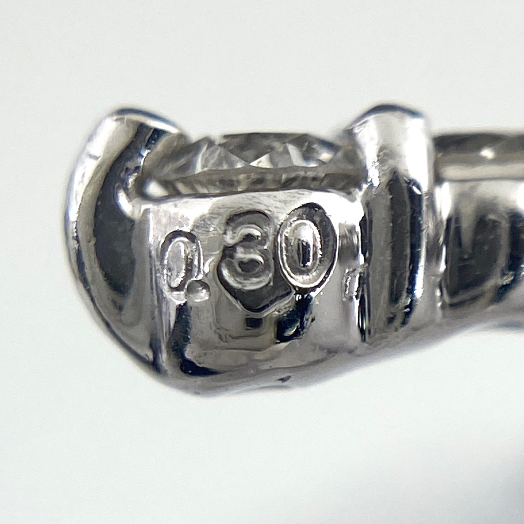 クロスモチーフ デザインネックレス プラチナ メレダイヤ 十字架 ネックレス Pt900 Pt850 ダイヤモンド レディース 【中古】nbjwl