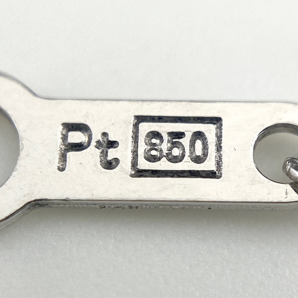 クロスモチーフ デザインネックレス プラチナ メレダイヤ 十字架 ネックレス Pt900 Pt850 ダイヤモンド レディース 【中古】nbjwl