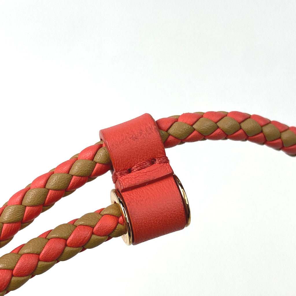 エルメス グレナン ベルト セリエ 2連 ベルト レザー ピンク ベージュ レディース 【中古】 brbag