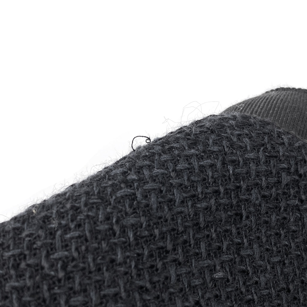シャネル ココマークボタン ノーカラージャケット ツイード アウター ノーカラージャケット レーヨン コットン リネン ブラック レディース 【中古】brapp