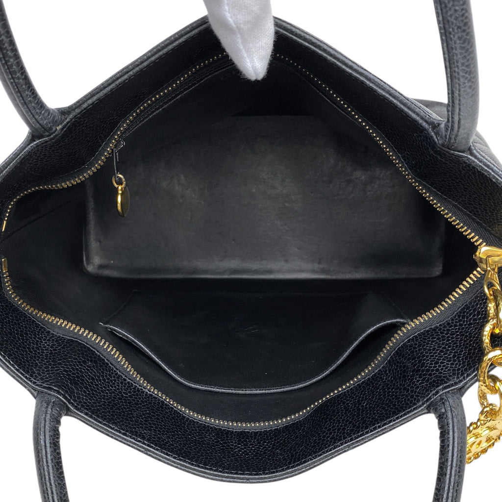 シャネル 復刻トート ハンドバッグ ココマーク トートバッグ キャビアスキン A01804 レディース 【中古】brbag