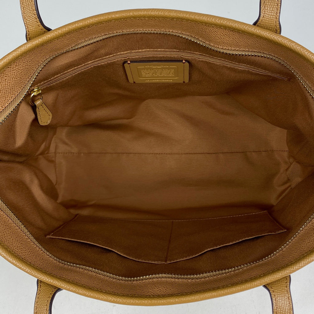 コーチ ロゴ トートバッグ ショルダーバッグ トートバッグ レザー ブラウン F58846 レディース 【中古】 brbag
