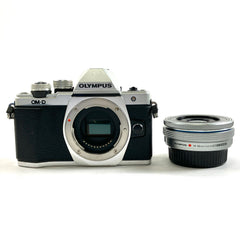 【在庫一掃】 オリンパス OLYMPUS OM-D E-M10 Mark II 14-42mm EZレンズキット シルバー デジタル ミラーレス 一眼カメラ 【中古】cambb
