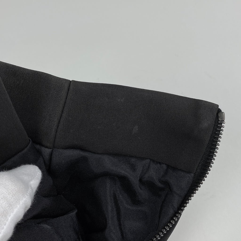 プラダ ロング ダブルジップアップコート バックスリット コート アセテート ナイロン ポリウレタン ブラック レディース 【中古】brapp