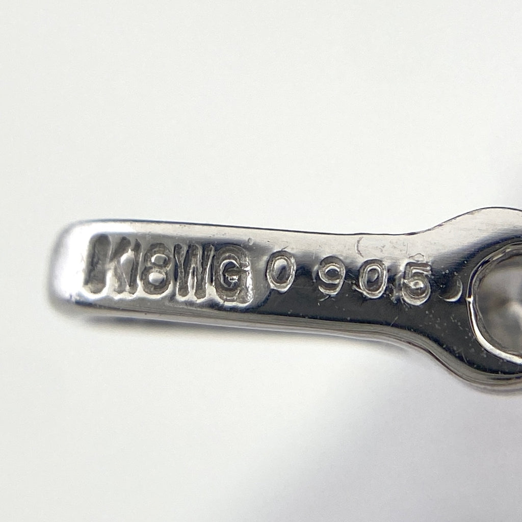 メレダイヤ デザインブレスレット WG ホワイトゴールド 腕輪 ブレスレット K18 WG ダイヤモンド レディース 【中古】nbjwl