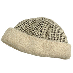 エルメス ニットキャップ メンズ 帽子 キャップ ナチュラル ブラック レディース 【中古】brapp