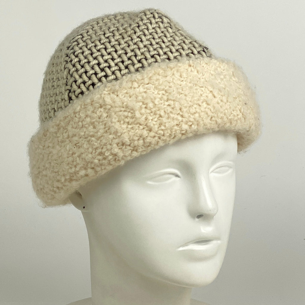 エルメス ニットキャップ メンズ 帽子 キャップ ナチュラル ブラック レディース 【中古】brapp