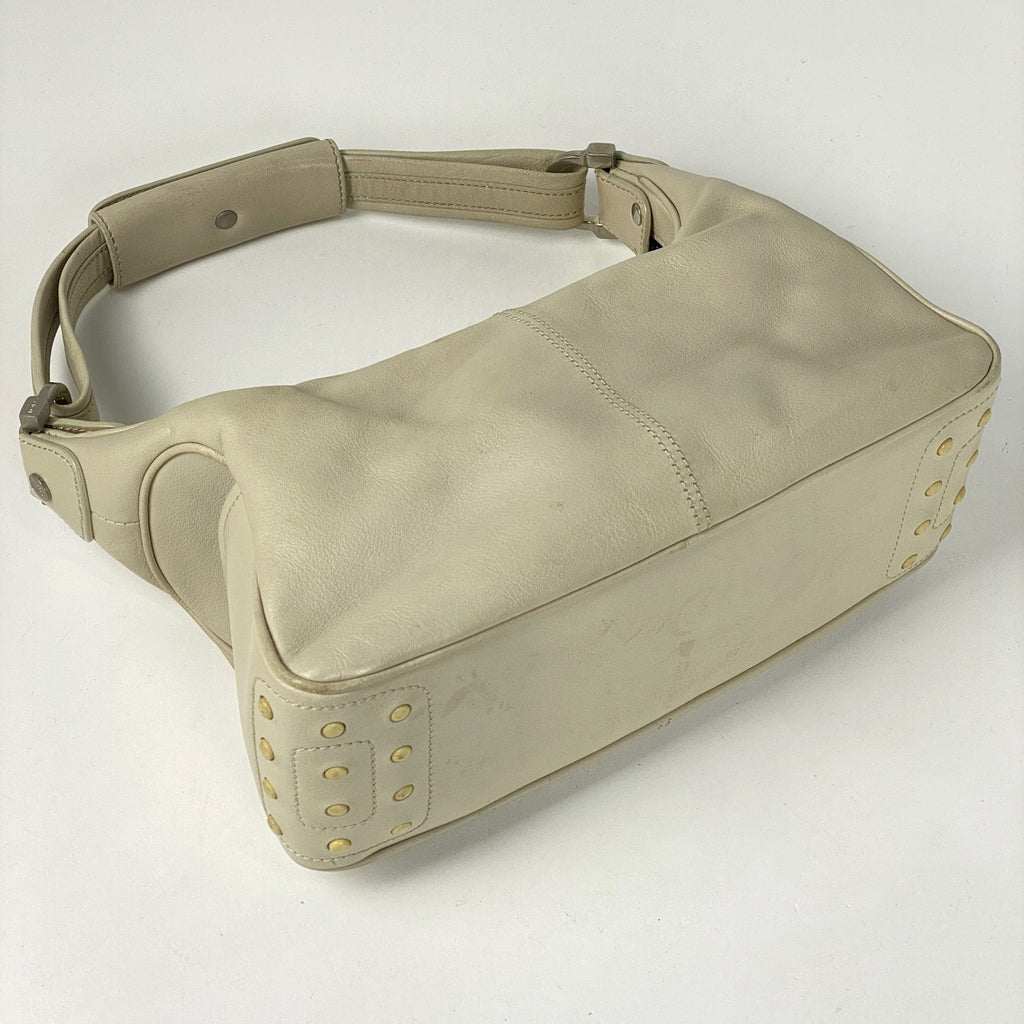 トッズ ロゴ ショルダーバッグ ワンショルダー ショルダーバッグ レザー ベージュ レディース 【中古】brbag