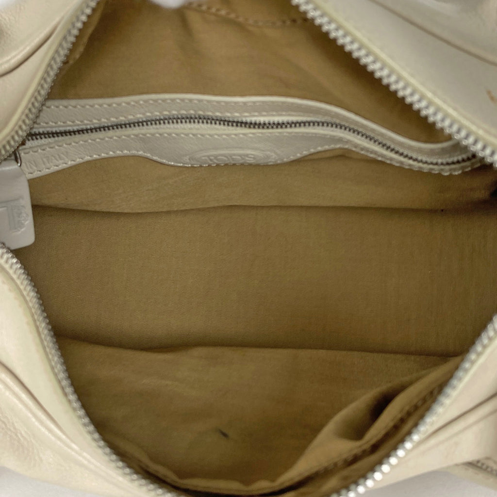 トッズ ロゴ ショルダーバッグ ワンショルダー ショルダーバッグ レザー ベージュ レディース 【中古】brbag