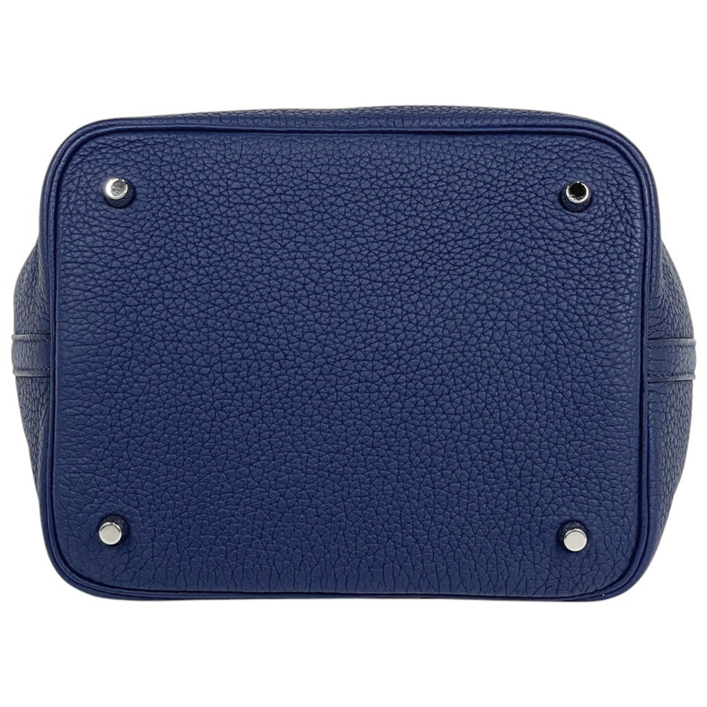 エルメス ピコタンロック MM ハンドバッグ トリヨンクレマンス ブルーアンクル D レディース 【中古】brbag