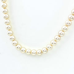 タサキ パール デザインネックレス WG ホワイトゴールド 真珠 ネックレス K14 WG パール レディース 【中古】brjwl