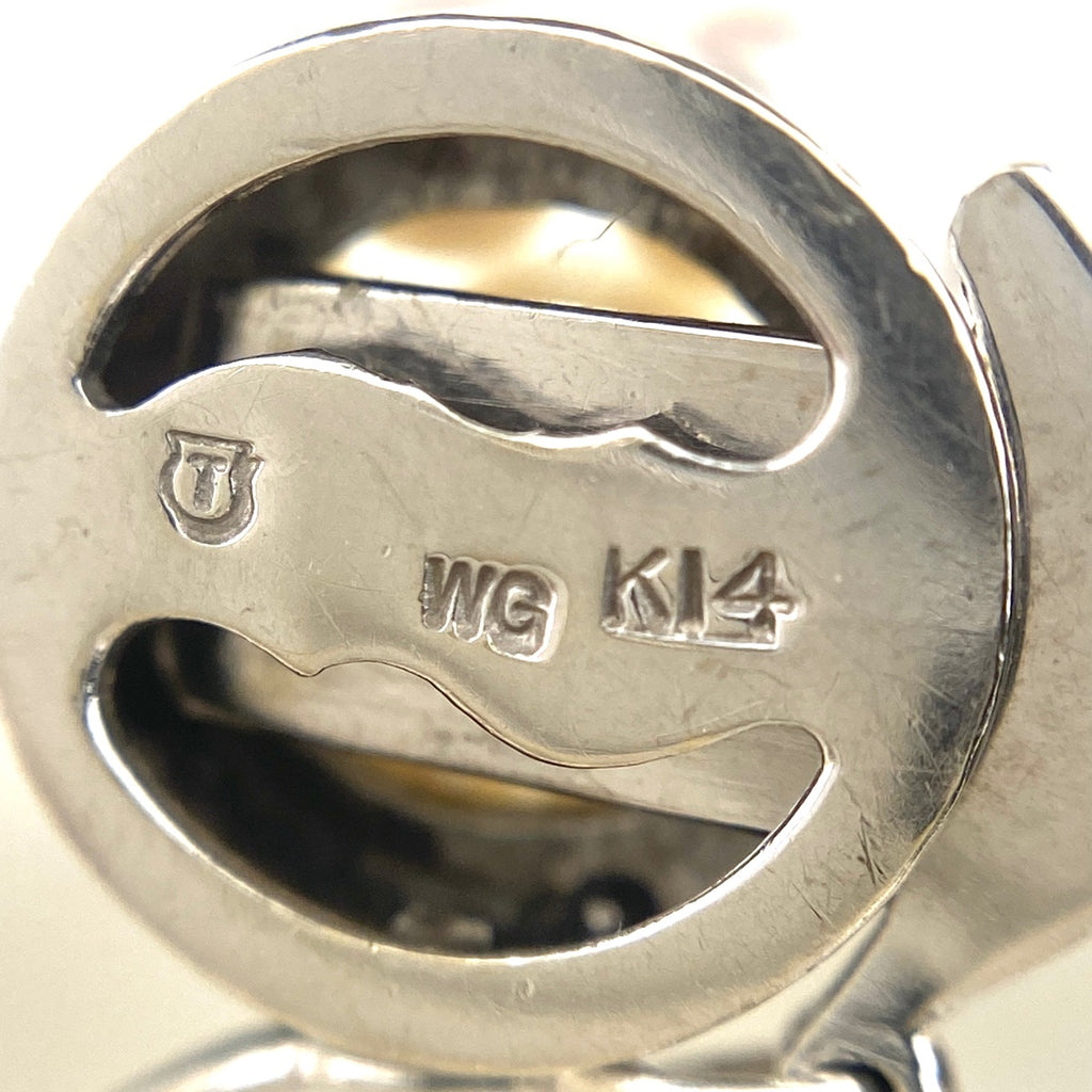 ケシバロック真珠　18Kホワイトゴールド
ダイヤモンド0.06ct ネックレス バイセル公式】タサキ パール デザインネックレス WG ホワイト