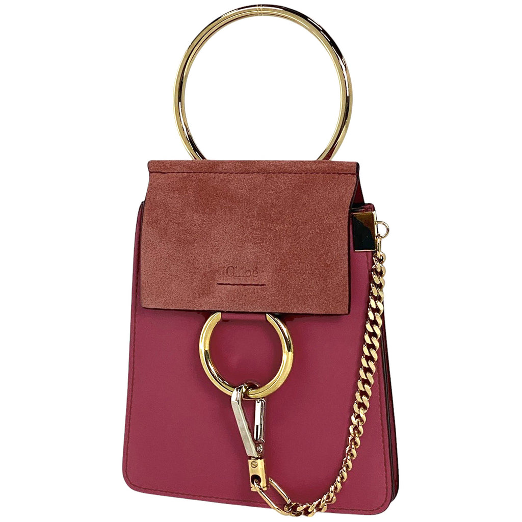 クロエ フェイ ショルダーバッグ 2WAY ハンドバッグ FAYE ショルダーバッグ レザー ピンク レディース 【中古】brbag