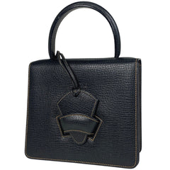 ロエベ バルセロナ ハンドバッグ 2WAY ショルダーバッグ ロゴ ハンドバッグ レザー ブラック レディース 【中古】brbag