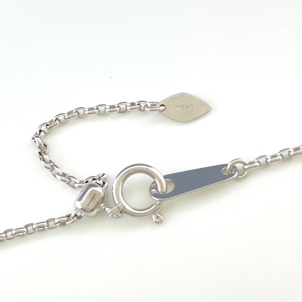 メレダイヤ デザインネックレス WG ホワイトゴールド ペンダント ネックレス K18 WG ダイヤモンド レディース 【中古】nbjwl