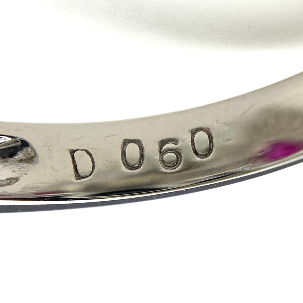 ルビー デザインリング プラチナ 指輪 メレダイヤ リング 5号 Pt900 ルビー ダイヤモンド レディース 【中古】nbjwl