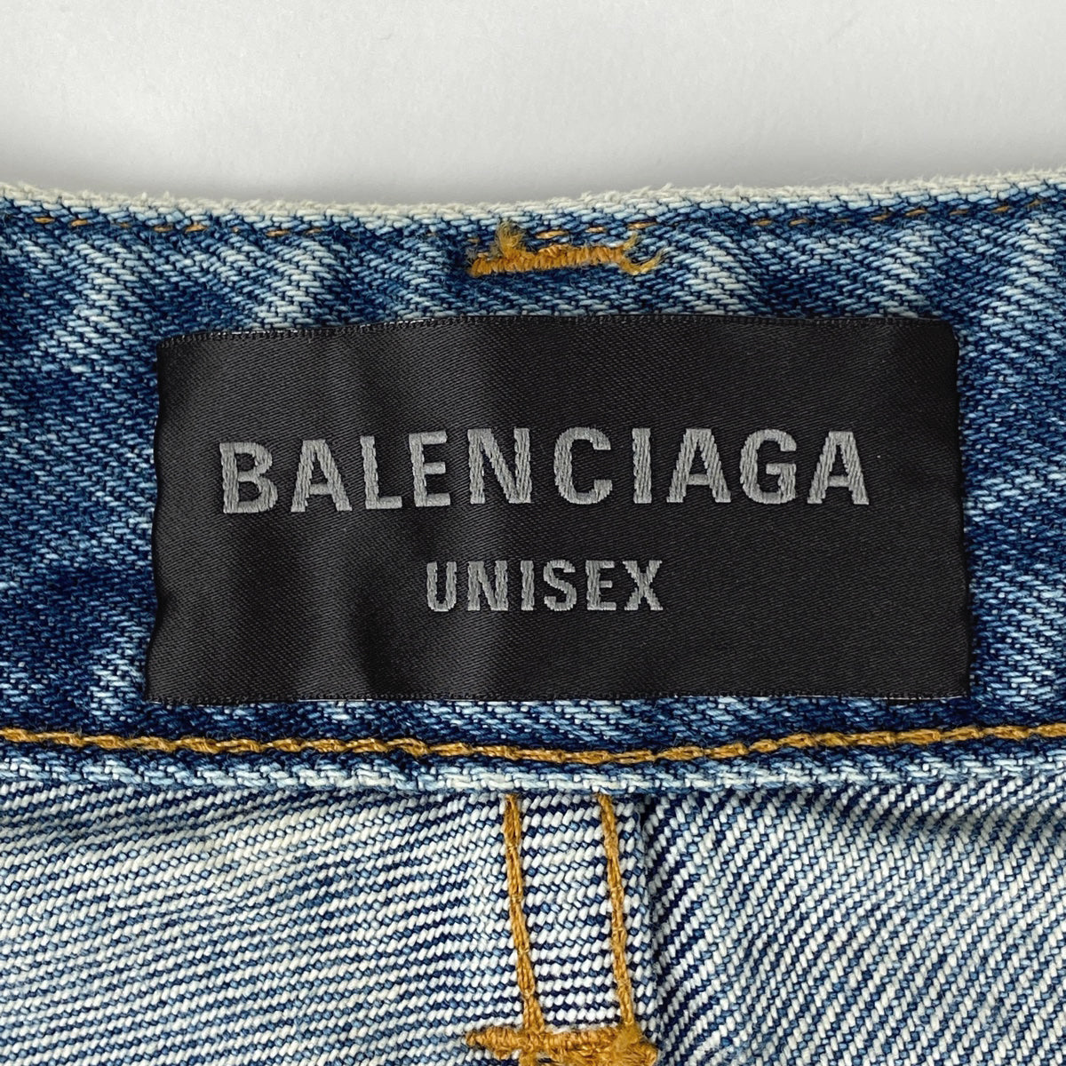 バレンシアガ Balenciaga デニムパンプス　 ポインテッドBBロゴ付き バレンシアガ Balenciaga デニムパンプス ポインテッドBBロゴ付き