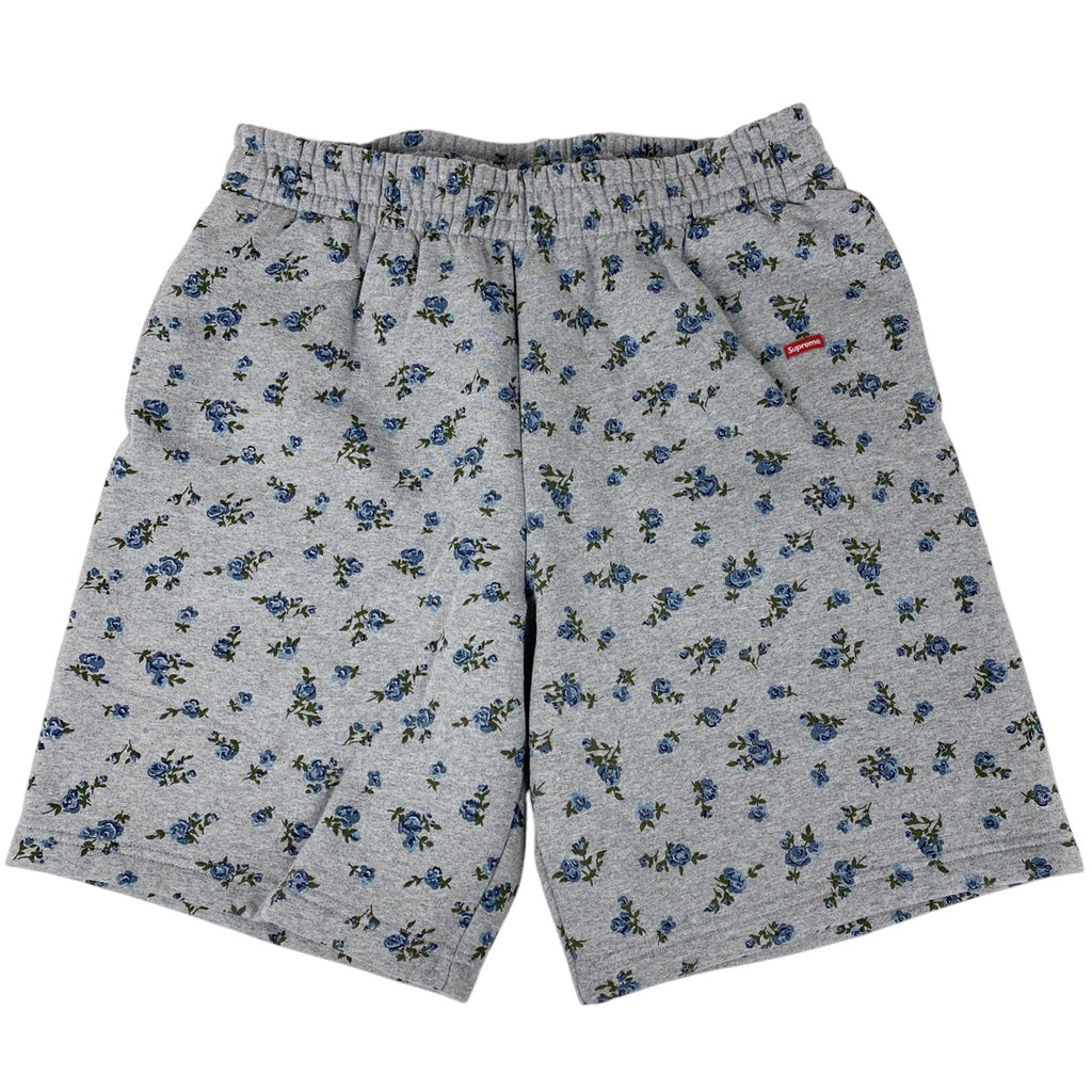 シュプリーム スウェット ショートパンツ ハーフパンツ 花柄 ボトムス グレー メンズ 【中古】