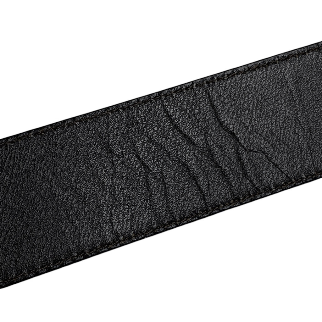 ロエベ アナグラム ベルト レザー ブラック メンズ 【中古】brbag