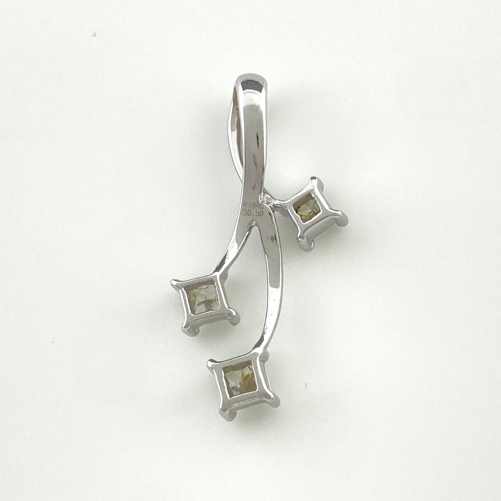 メレダイヤ ペンダントトップ WG ホワイトゴールド ペンダントトップ K18 WG ダイヤモンド レディース 【中古】nbjwl