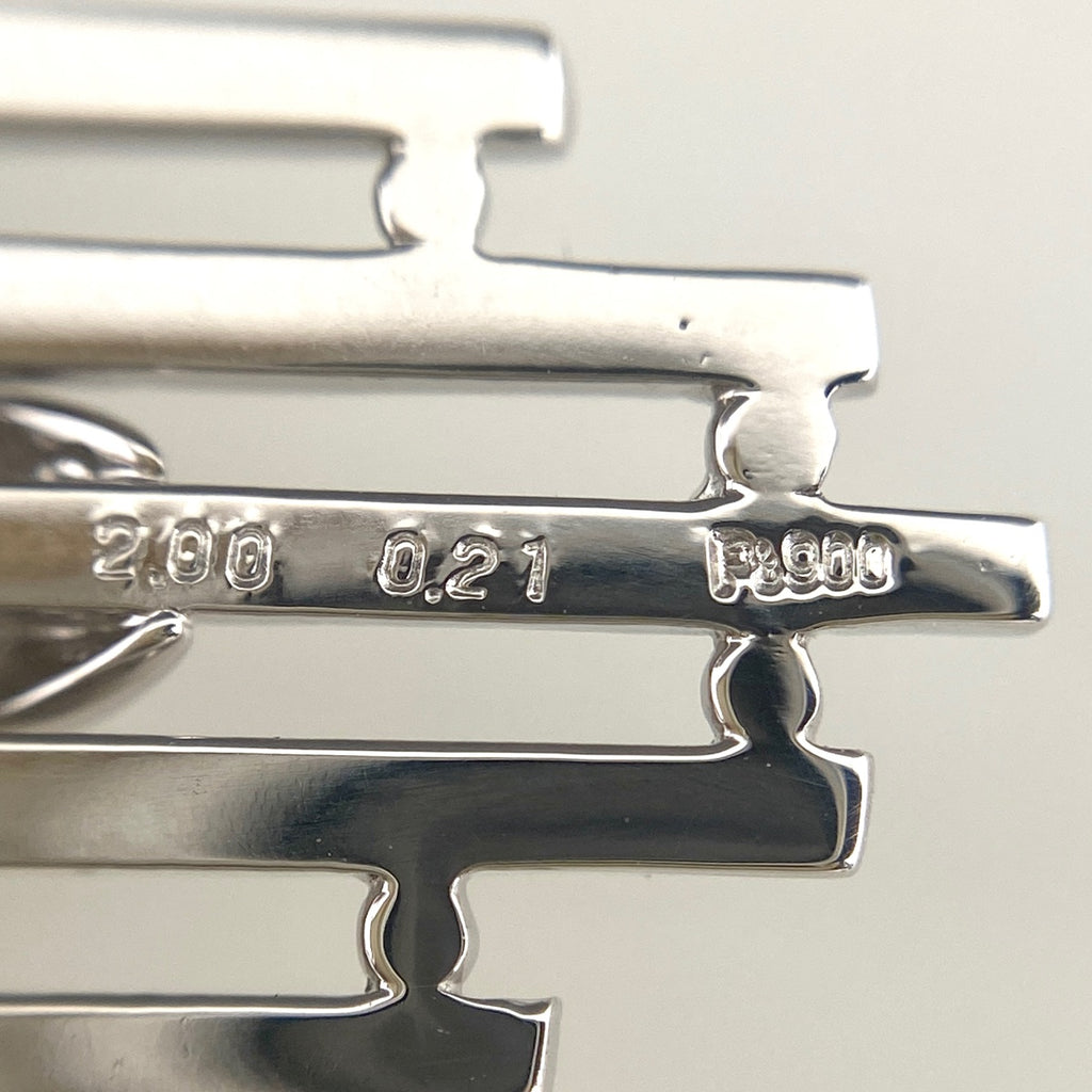 帯留め プラチナ メレダイヤ 帯留め Pt900 ダイヤモンド レディース 【中古】nbjwl
