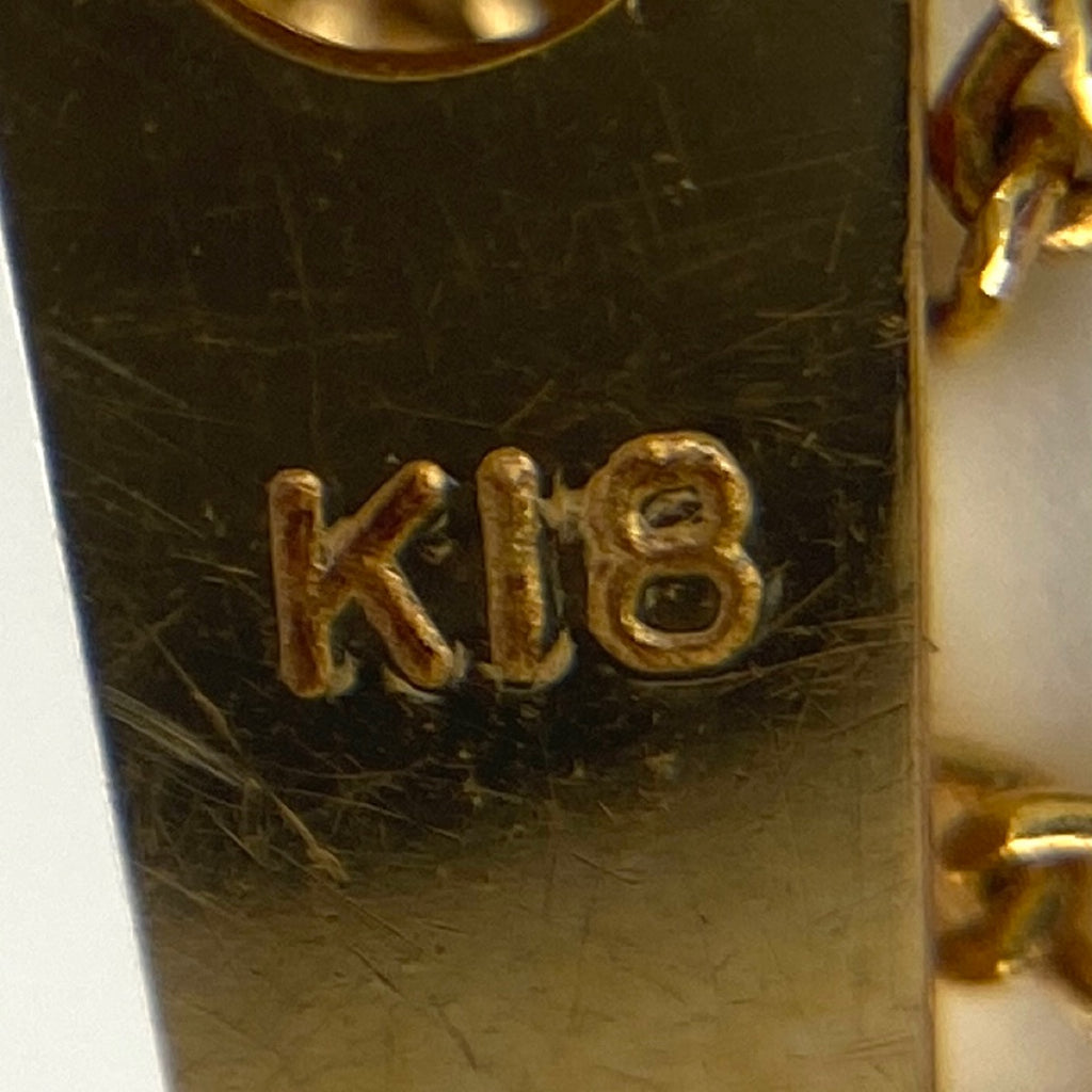 ルビー デザインネックレス YG イエローゴールド メレダイヤ ネックレス K18 ルビー ダイヤモンド レディース 【中古】nbjwl