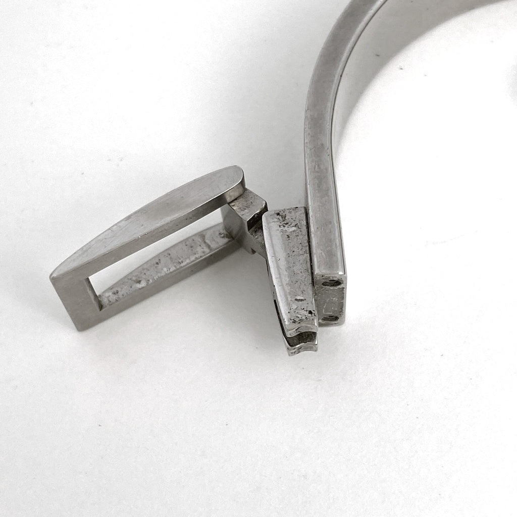 エルメス ジェット バングル ブレスレット Hロゴ 腕輪 バングル メタル シルバー レディース 【中古】 
 ラッピング可